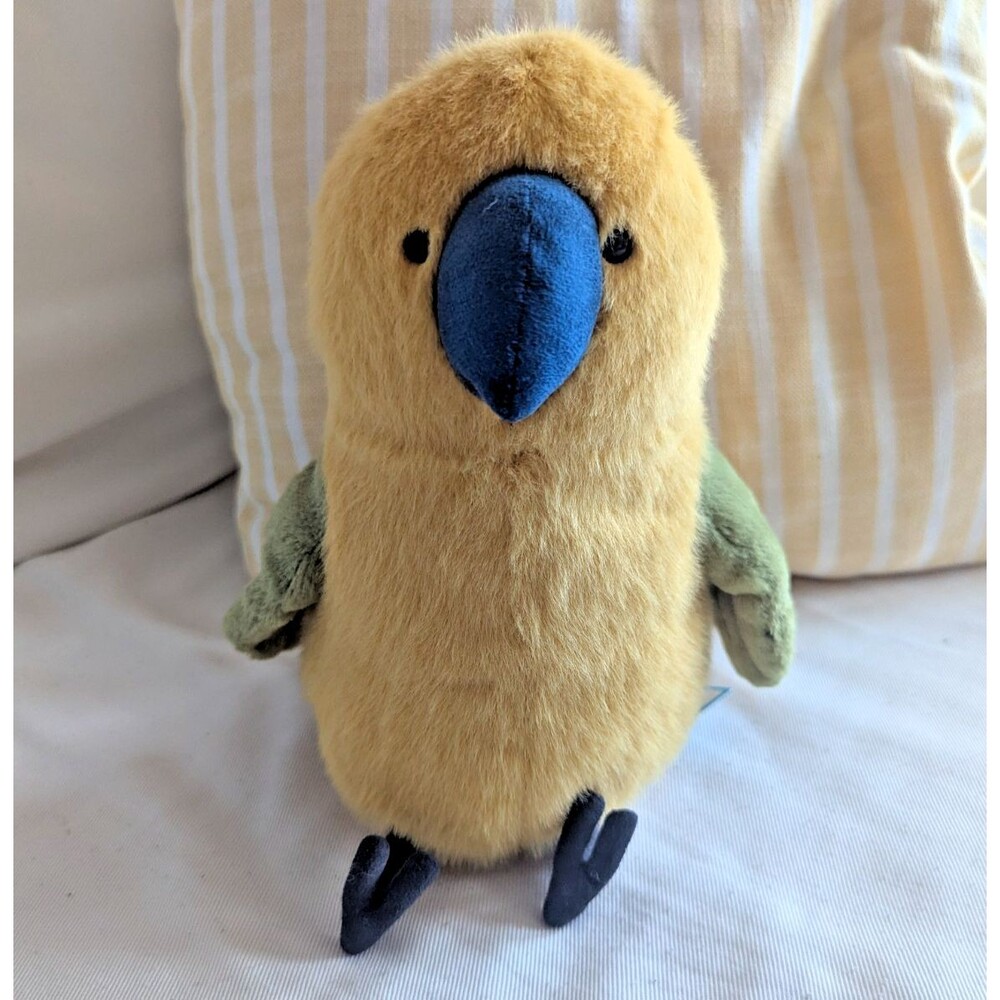 Jellycat NWT Budgeby Parrot Pudgy Pirate Tropical Bird Plush